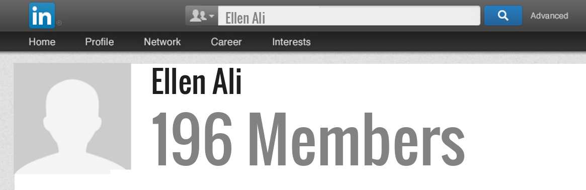 Ellen Ali linkedin profile
