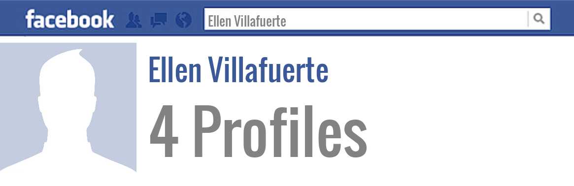 Ellen Villafuerte facebook profiles