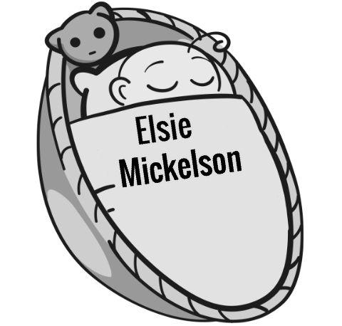 Elsie Mickelson sleeping baby