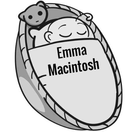 Emma Macintosh sleeping baby