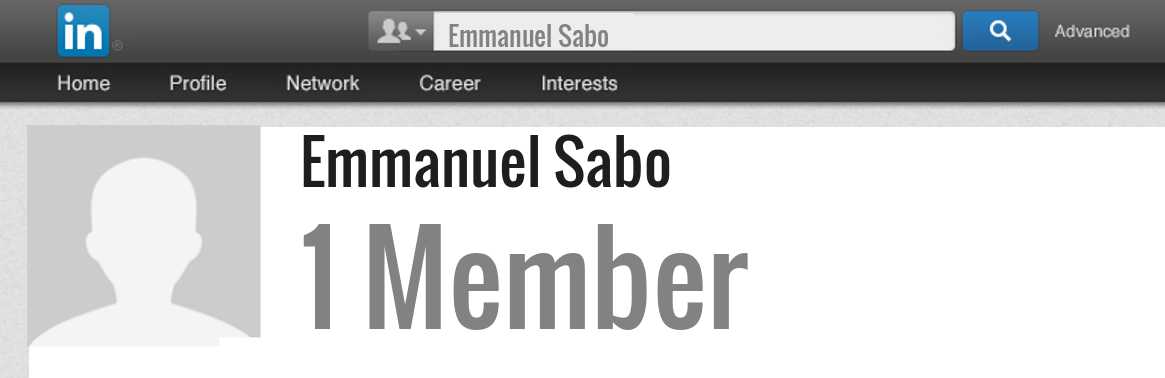 Emmanuel Sabo linkedin profile
