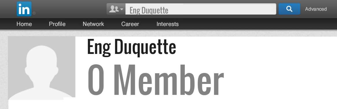 Eng Duquette linkedin profile
