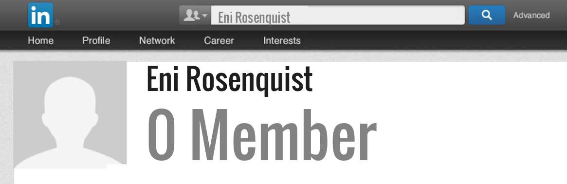 Eni Rosenquist linkedin profile