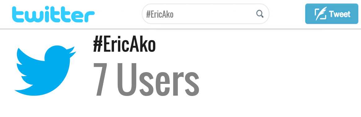 Eric Ako twitter account