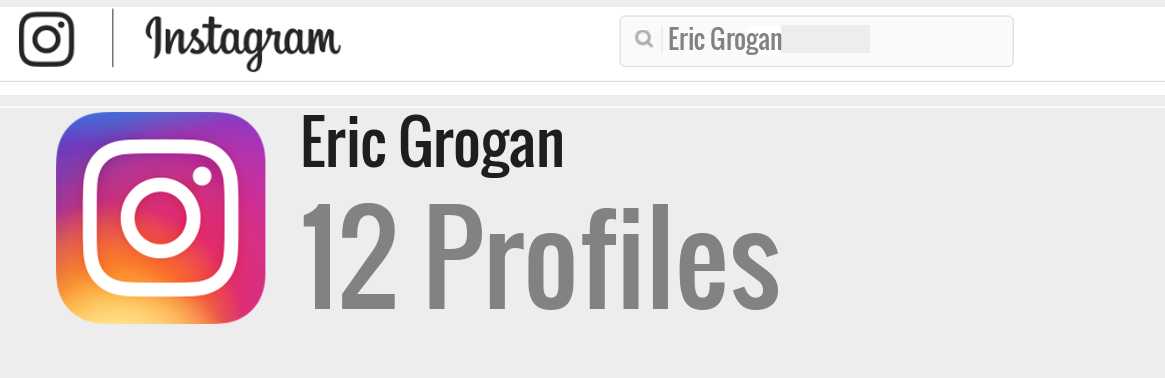 Eric Grogan instagram account
