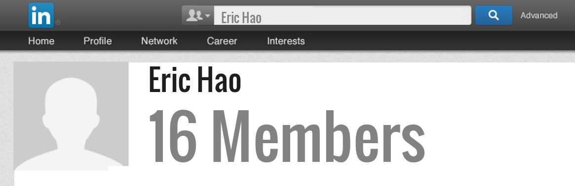 Eric Hao linkedin profile