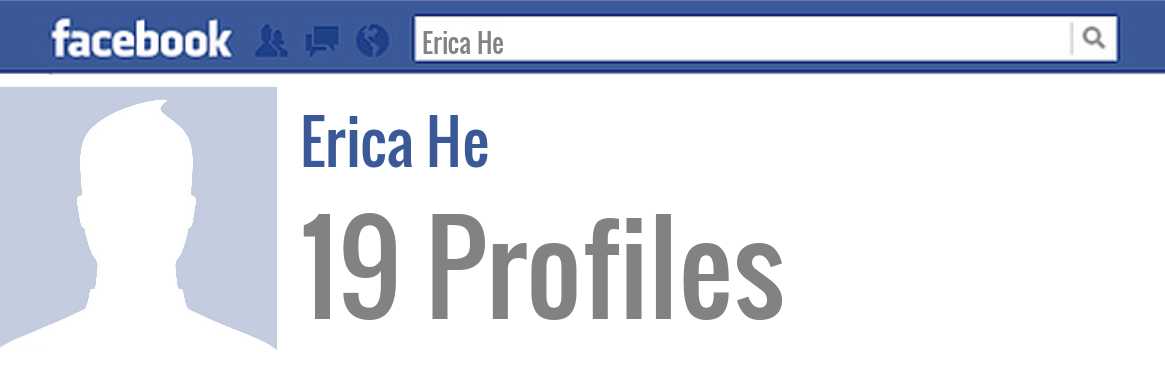 Erica He facebook profiles