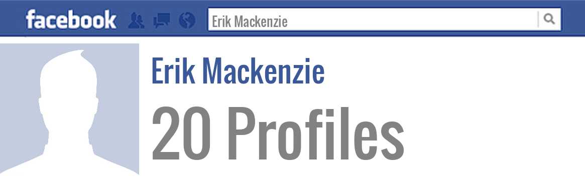 Erik Mackenzie facebook profiles