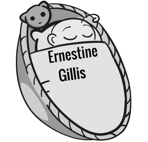 Ernestine Gillis sleeping baby