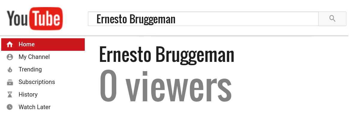 Ernesto Bruggeman youtube subscribers