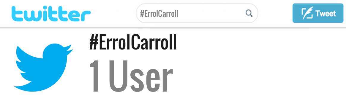 Errol Carroll twitter account