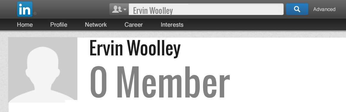 Ervin Woolley linkedin profile