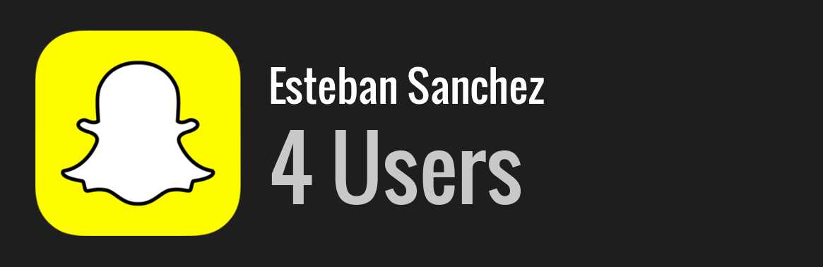 Esteban Sanchez snapchat
