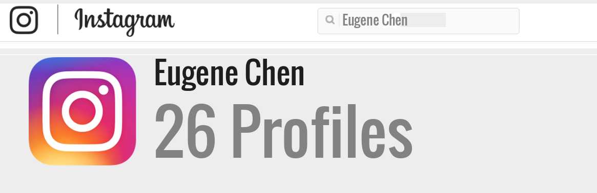 Eugene Chen instagram account