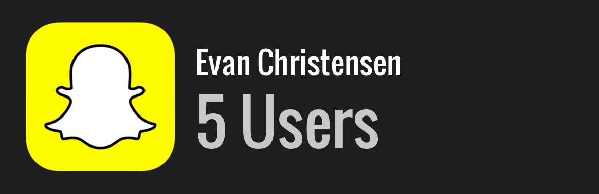 Evan Christensen snapchat