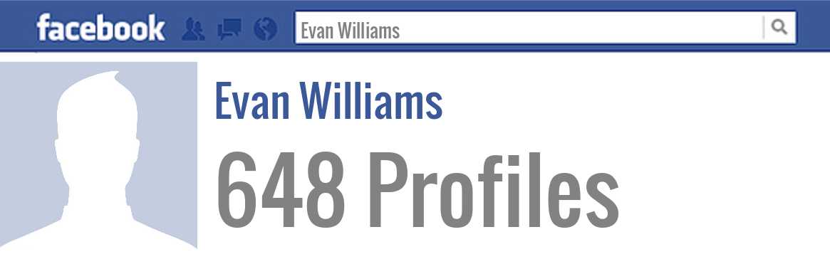 Evan Williams facebook profiles