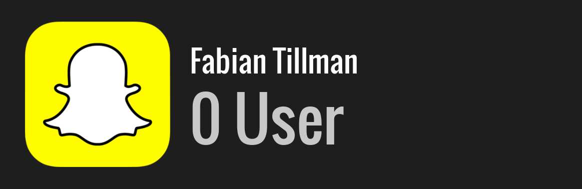 Fabian Tillman snapchat