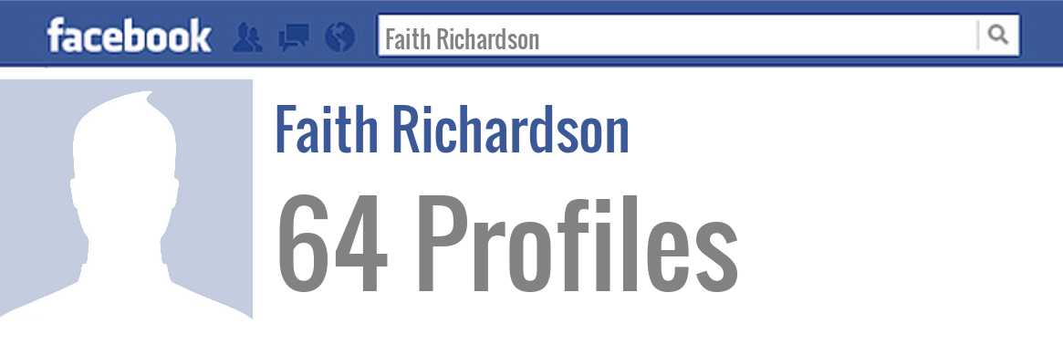 Faith Richardson facebook profiles