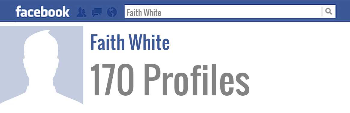 Faith White facebook profiles