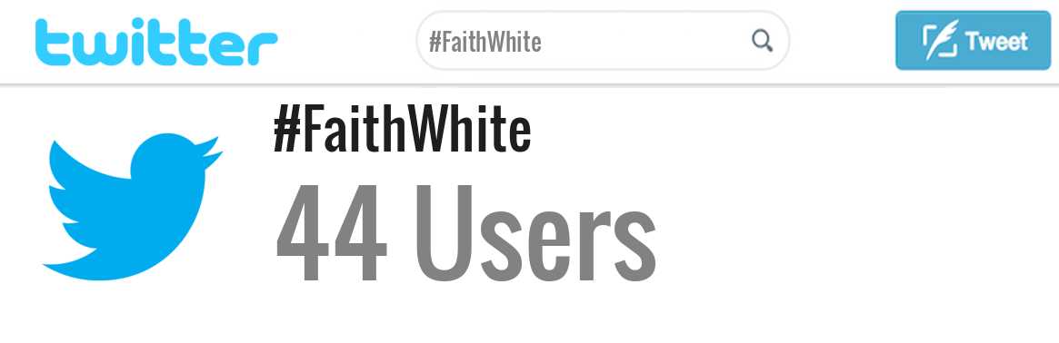 Faith White twitter account
