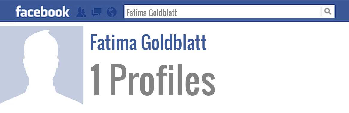 Fatima Goldblatt facebook profiles