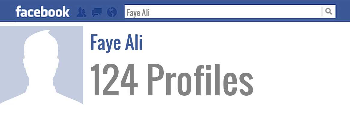 Faye Ali facebook profiles