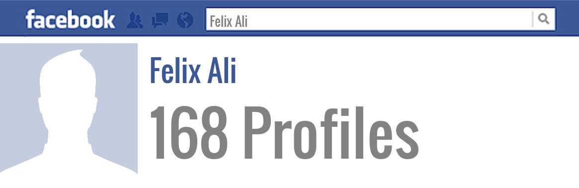Felix Ali facebook profiles