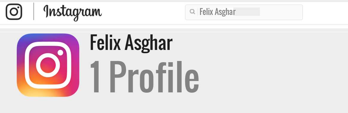 Felix Asghar instagram account