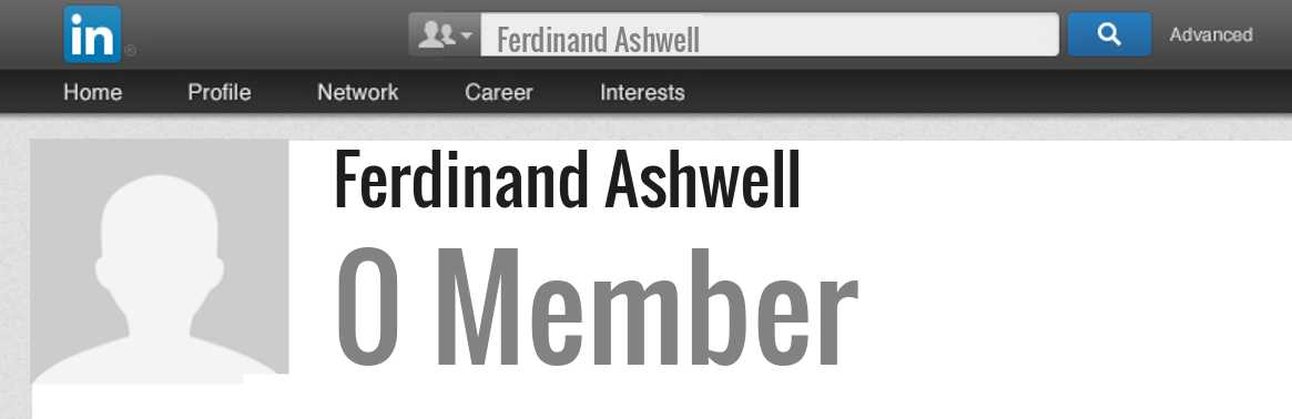 Ferdinand Ashwell linkedin profile