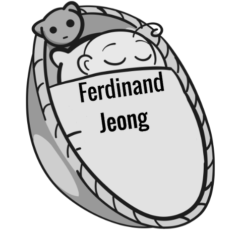 Ferdinand Jeong sleeping baby
