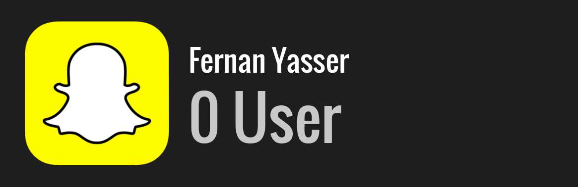 Fernan Yasser snapchat