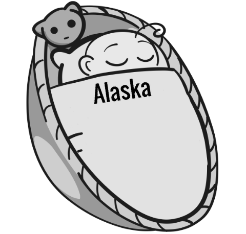 Alaska sleeping baby