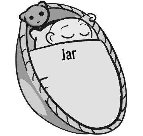 Jar sleeping baby