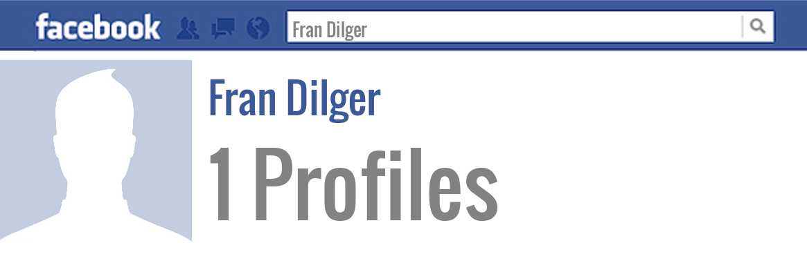 Fran Dilger facebook profiles