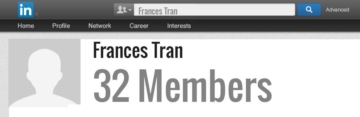 Frances Tran linkedin profile