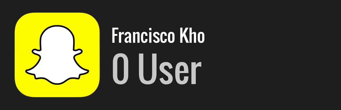 Francisco Kho snapchat