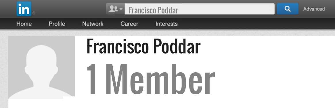 Francisco Poddar linkedin profile