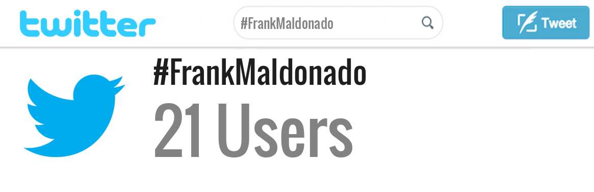 Frank Maldonado twitter account