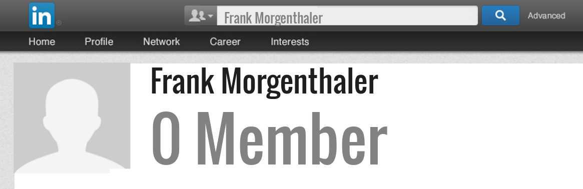 Frank Morgenthaler linkedin profile