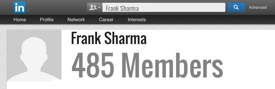 Frank Sharma linkedin profile