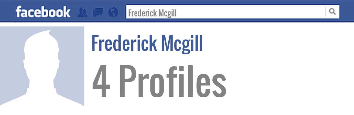 Frederick Mcgill facebook profiles
