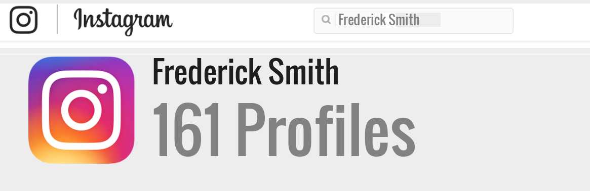 Frederick Smith instagram account