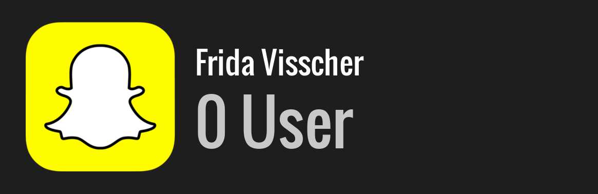 Frida Visscher snapchat