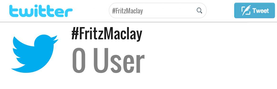 Fritz Maclay twitter account