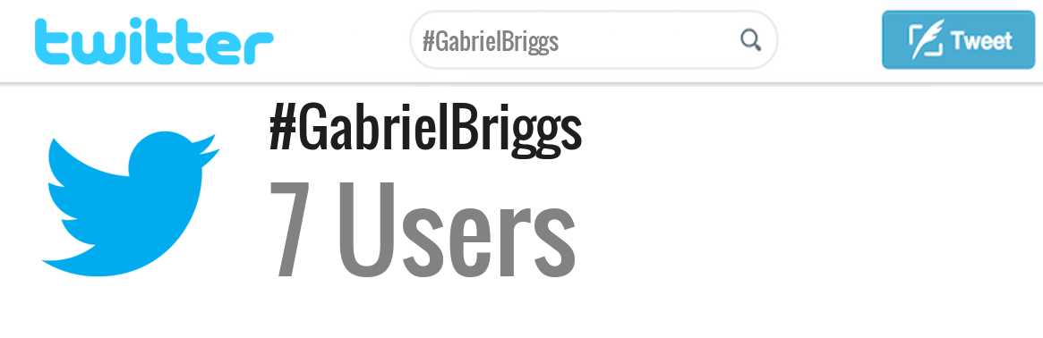 Gabriel Briggs twitter account