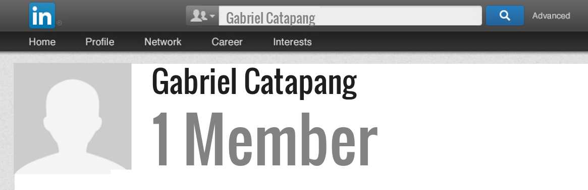 Gabriel Catapang linkedin profile