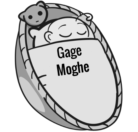 Gage Moghe sleeping baby
