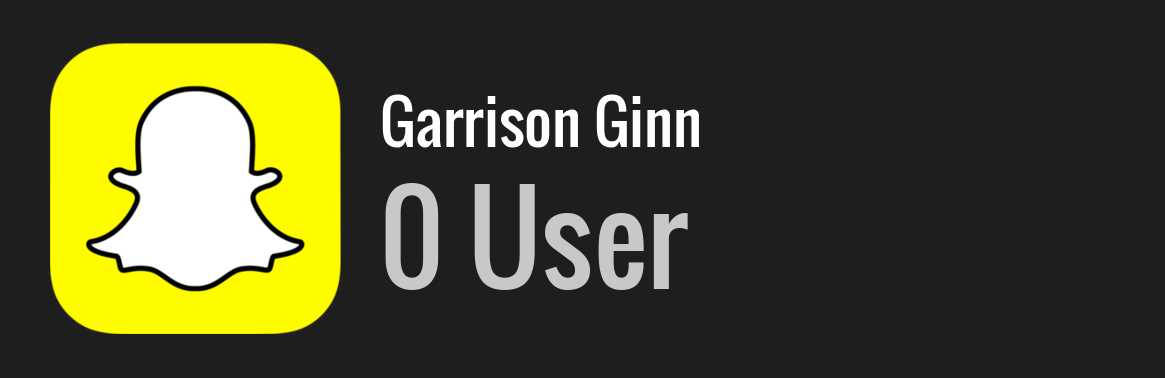 Garrison Ginn snapchat