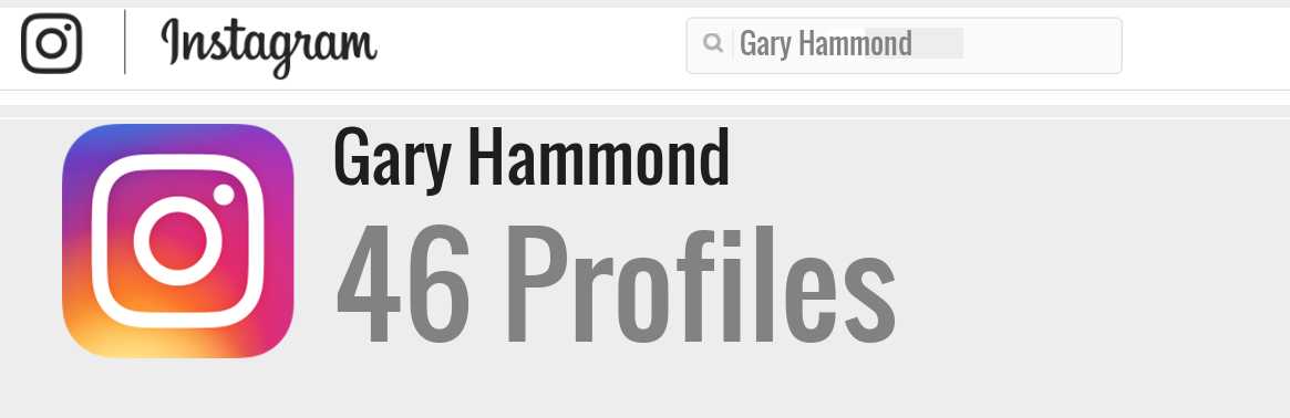 Gary Hammond instagram account
