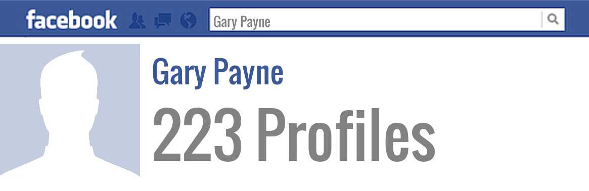 Gary Payne facebook profiles